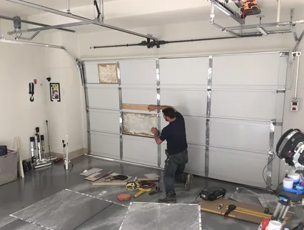 Garage Door Panel Repair in Willowick