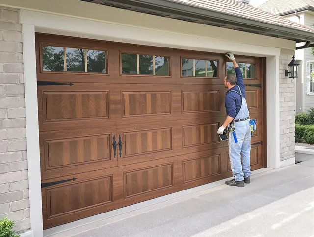 Custom garage door showcase by Willowick Garage Door Repair in Willowick