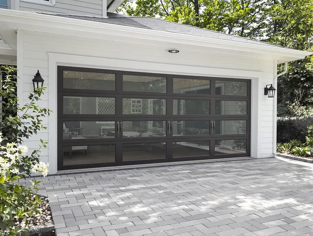 Willowick Garage Door Repair design specialist presenting custom garage door options to Willowick homeowner