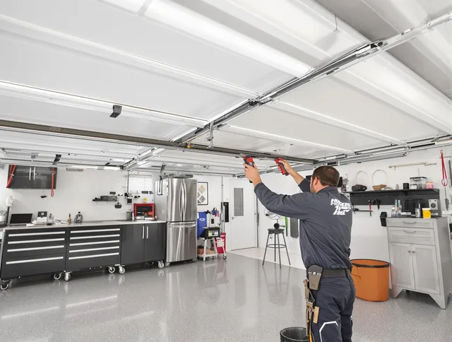 Overhead garage door repair service by Willowick Garage Door Repair in Willowick