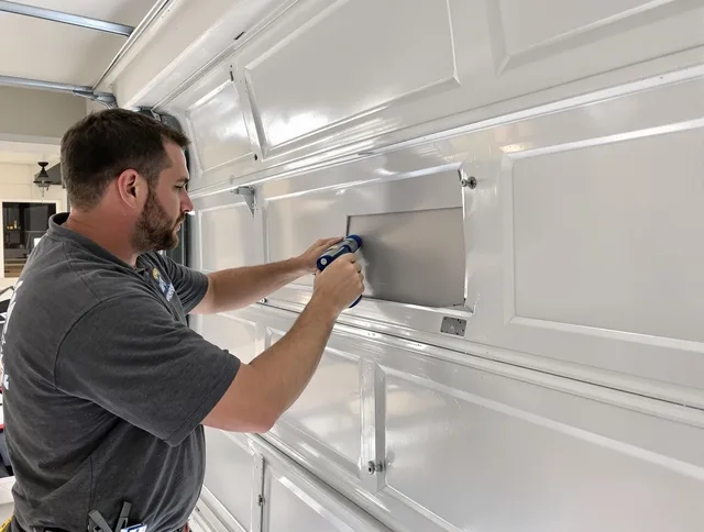 Garage door panel repair by Willowick Garage Door Repair in Willowick