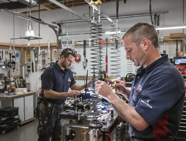 Garage door spring repair service by Willowick Garage Door Repair in Willowick